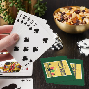 Jeu De Cartes Le ton chaud et célébratoire de Kwanzaa de Slipper