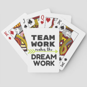 Jeu De Cartes Le travail d'équipe fait le travail de rêve