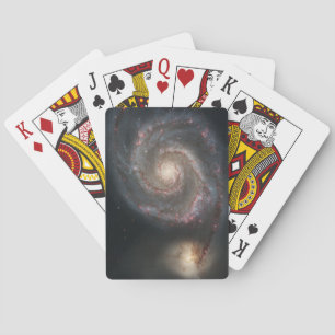 Jeu De Cartes Le Whirlpool Galaxy M51 & Companion dans l'espace