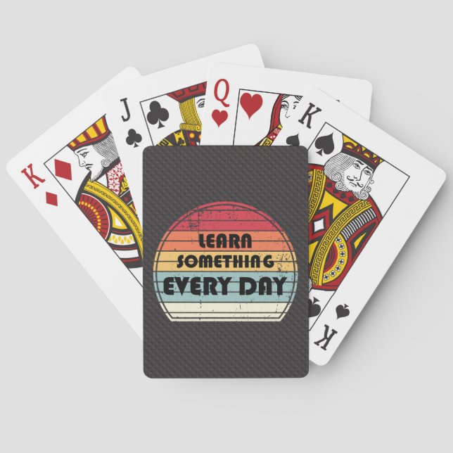 Jeu De Cartes Learn something everyday - Motivation (dos)