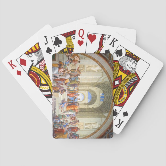 Jeu De Cartes L'École d'Athènes de Raphaël (Platon et Aristote) (dos)