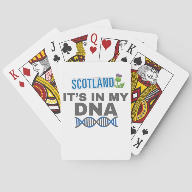 Jeu De Cartes L'Écosse, un cadeau pour le patrimoine écossais (dos)