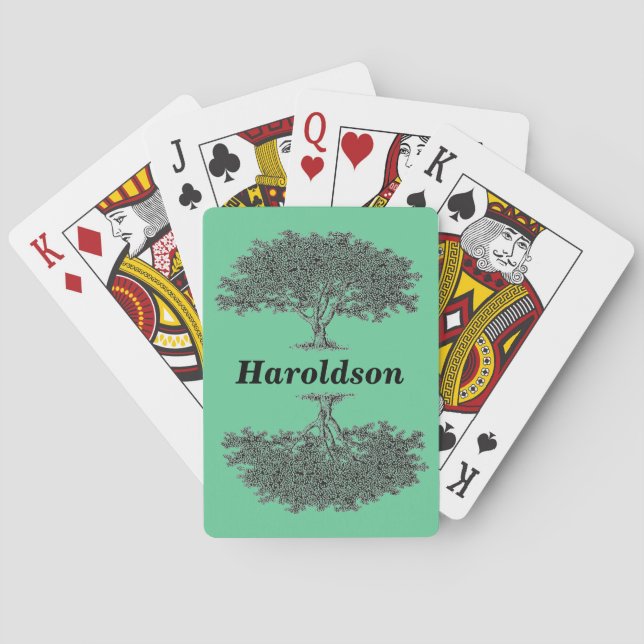 Jeu De Cartes Lecture de cartes - Arbre généalogique (dos)