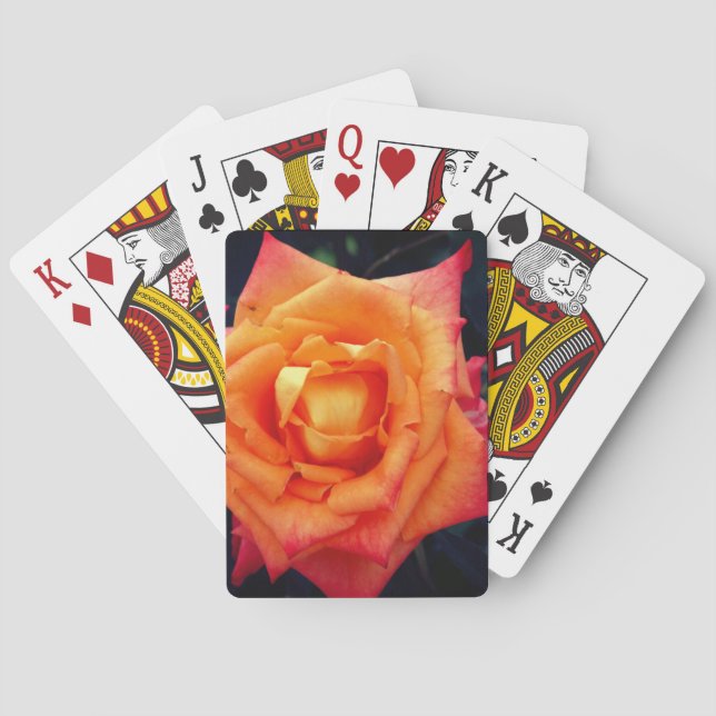 Jeu De Cartes Lecture de cartes Rose orange (dos)