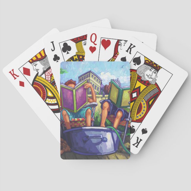 Jeu De Cartes Lecture en été (dos)