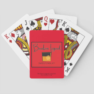 Jeu De Cartes Légende de Bourbon sur les cartes rouges