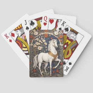 Jeu De Cartes L'Élégant William Morris Inspiré Cheval Blanc