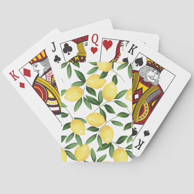 JEU DE CARTES LÉMONS DE COULEUR D'EAU (dos)