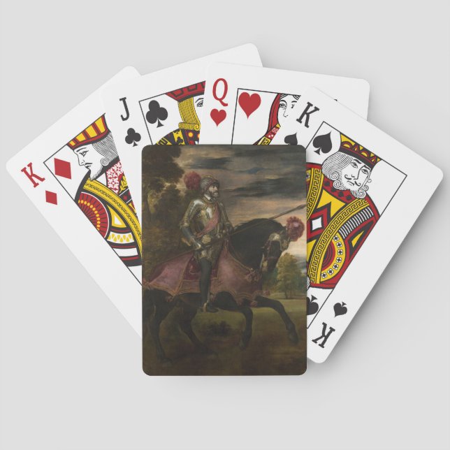 Jeu De Cartes L'empereur Charles V à cheval (par Titien) (dos)