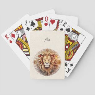 Jeu De Cartes Leo Lion Zodiac Minimaliste