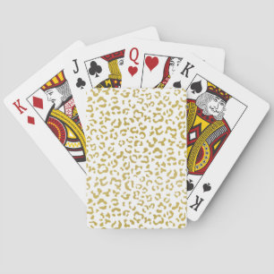 Jeu De Cartes Leopard d'or, Parties scintillant d'or, Empreinte 