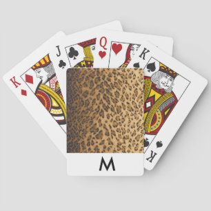 Jeu De Cartes Leopard Print monogram M