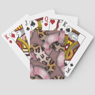 Jeu De Cartes Leopards 'n Lace - rose intense -