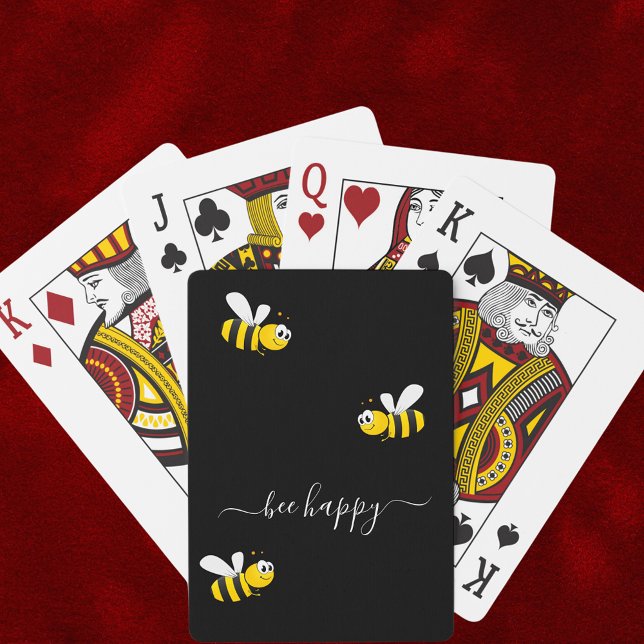 Jeu De Cartes Les abeilles noires joyeuses bumble abeilles été a (Créateur téléchargé)