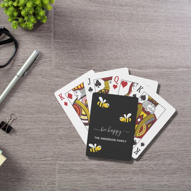 Jeu De Cartes Les abeilles noires joyeuses bumble abeilles été a (Créateur téléchargé)