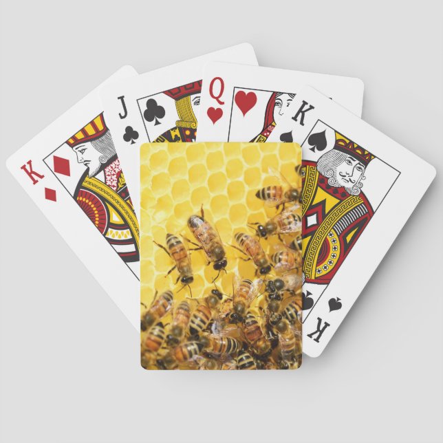 Jeu De Cartes Les abeilles sur Honeycomb Jouer des cartes (dos)
