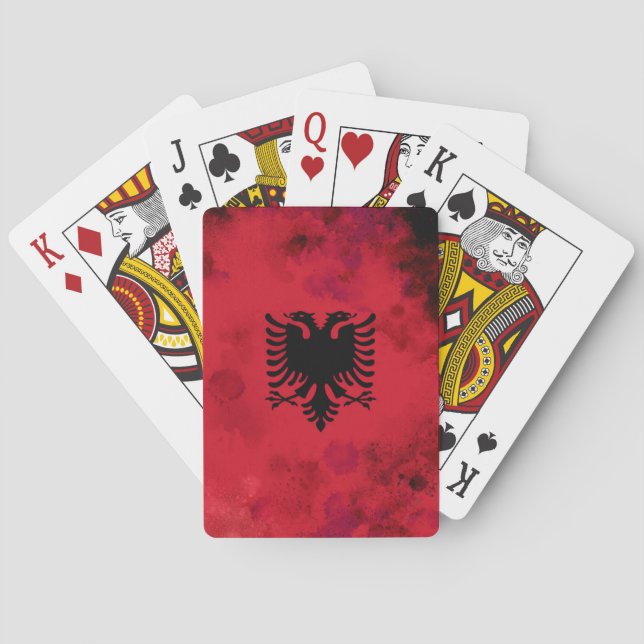 Jeu De Cartes Les Albanais jouent aux cartes. (dos)