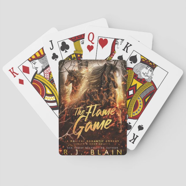 Jeu De Cartes Les Cartes De Jeu De Flamme (dos)