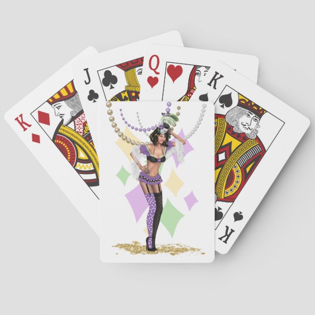 Jeu De Cartes Les Cartes De Jeu De Mardi Gras (dos)