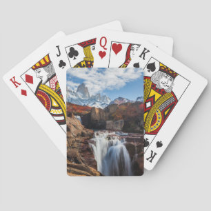 Jeu De Cartes Les cascades   Fitz Roy Mountain, Argentine