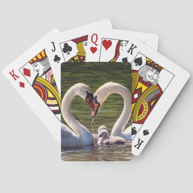 Jeu De Cartes Les cygnes amoureux (dos)