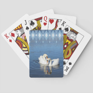 Jeu De Cartes Les cygnes d'amour jouent aux cartes