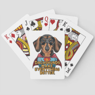 Jeu De Cartes Les Dachshunds rendent tout meilleur