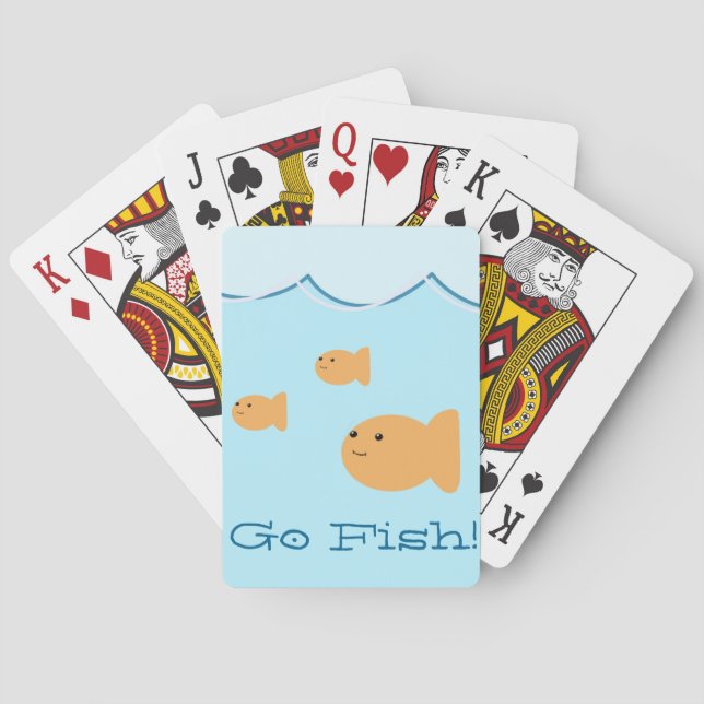 Jeu De Cartes Les enfants vont paquet de cartes de poisson rouge (dos)