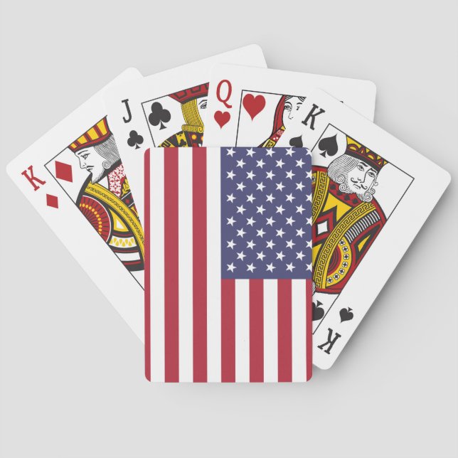 Jeu De Cartes Les Etats-Unis (américains) diminuent (dos)
