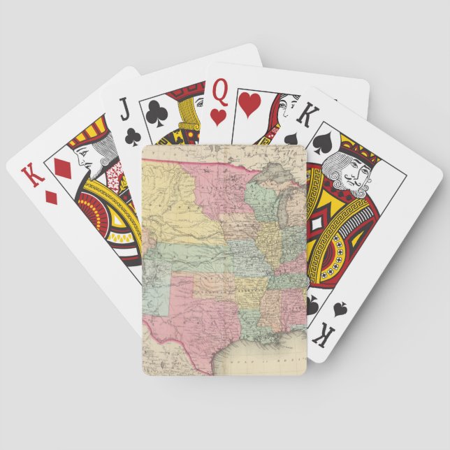 Jeu De Cartes Les Etats-Unis d'Amérique (dos)