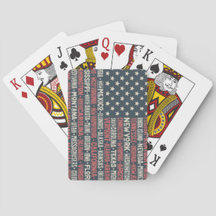 Jeu De Cartes Les Etats-Unis d'Amérique  States et capitaux