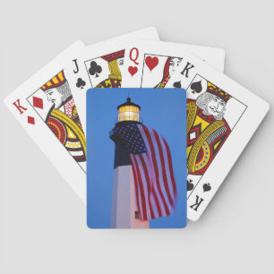 Jeu De Cartes Les Etats-Unis, la Géorgie, île de Tybee, drapeau
