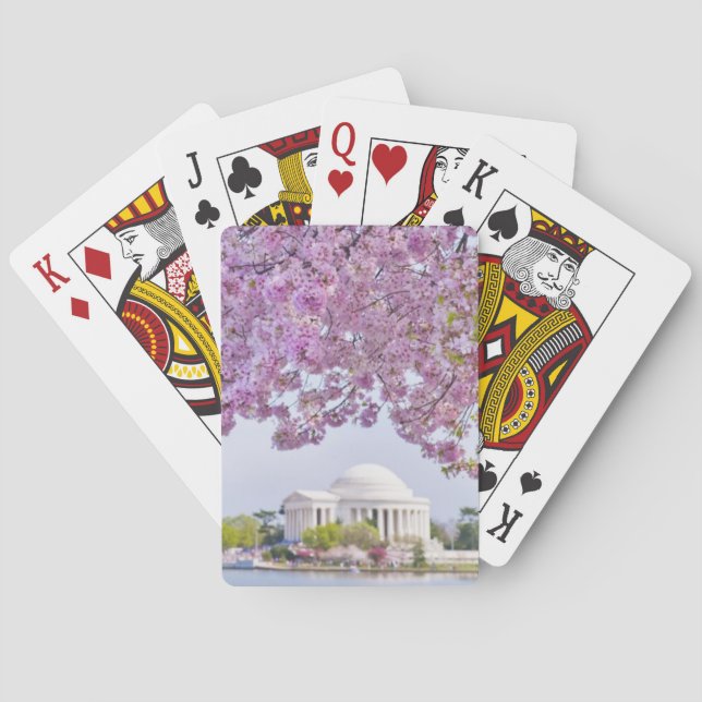 Jeu De Cartes Les Etats-Unis, Washington DC, cerisier en fleur (dos)