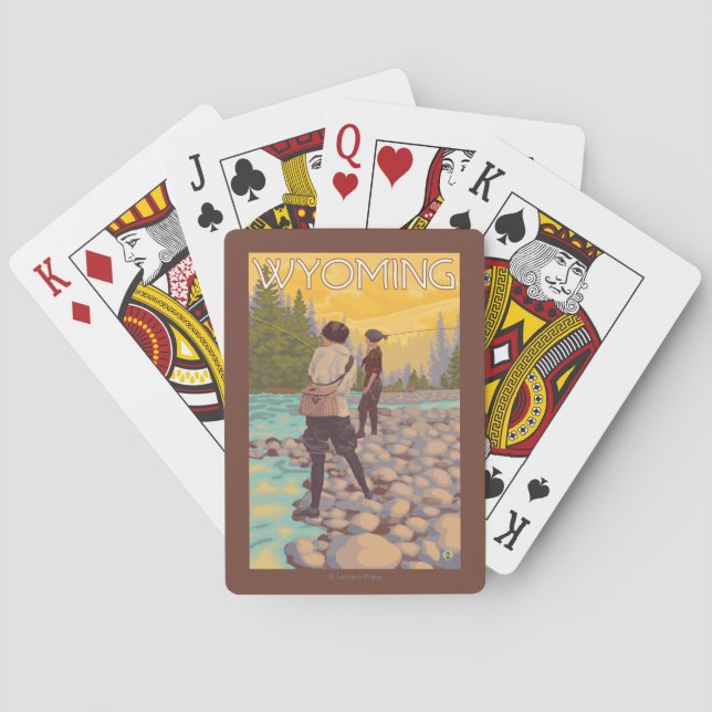 Jeu De Cartes Les femmes pilotent la pêche - Wyoming (dos)