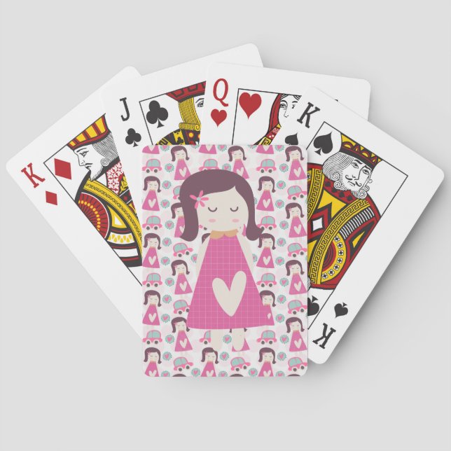 Jeu De Cartes Les Filles Se Rendre À Des Endroits (dos)