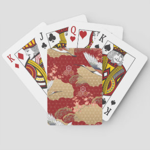 Jeu De Cartes Les fleurs japonaises de kimono