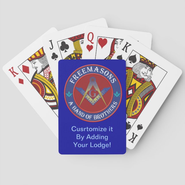 Jeu De Cartes Les frères maçonniques jouent aux cartes (dos)