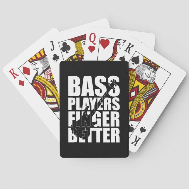 Jeu De Cartes Les joueurs de basse mieux doigts (dos)