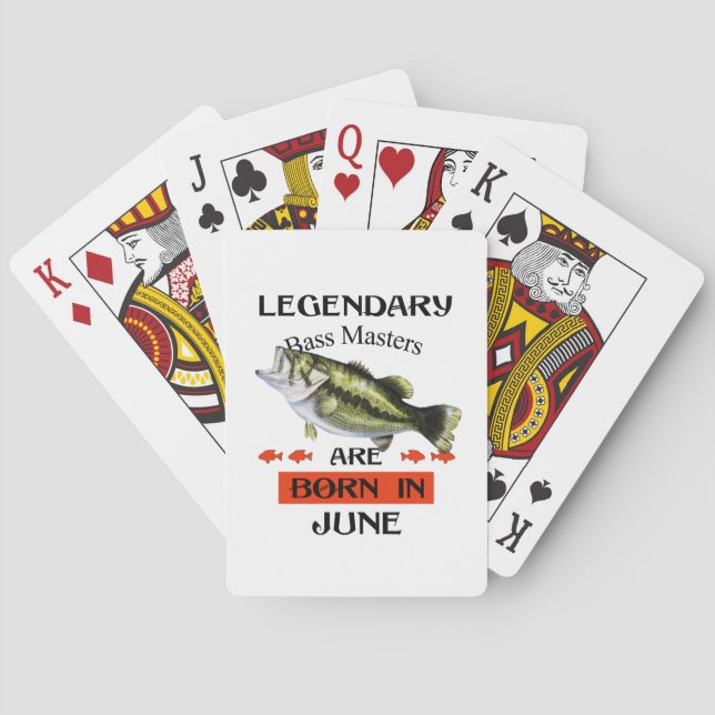 Jeu De Cartes Les légendaires Maîtres de basse sont nés en juin (dos)