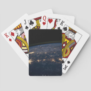 Jeu De Cartes Les Lumières De La Ville Du Sud Des États-Unis.