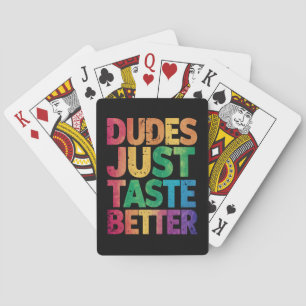 Jeu De Cartes Les mecs ont juste meilleur goût en détresse Gay