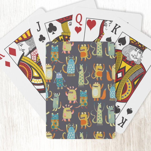 Jeu De Cartes Les mignons monstres (Fun monster pattern art playing cards)