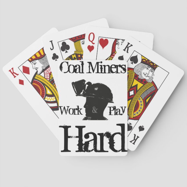 Jeu De Cartes Les mineurs de charbon travaillent et jouent dur - (dos)