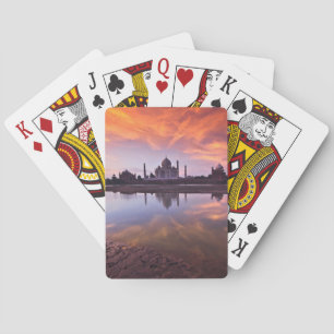 Jeu De Cartes Les monuments Coucher de soleil de Taj Mahal