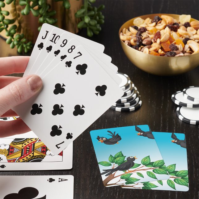 Jeu De Cartes Les Oiseaux Dans Un Arbre Jouer Des Cartes (Créateur téléchargé)