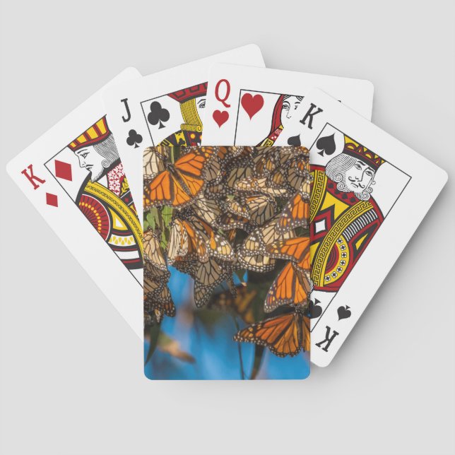 Jeu De Cartes Les papillons de monarque de migration (dos)