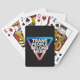 Jeu De Cartes Les personnes trans appartiennent à la fierté des