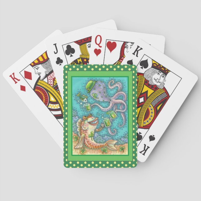 Jeu De Cartes LES POISSONS ET LES POISSONS DE St. PADDY CHÈQUES  (dos)