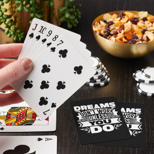 Jeu De Cartes Les rêves ne fonctionnent pas à moins que vous ne 