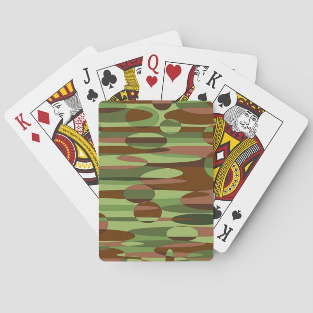 Jeu De Cartes Les sphères vertes et Brown (dos)